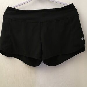 lululemon athletica Black Athletic Running Shorts